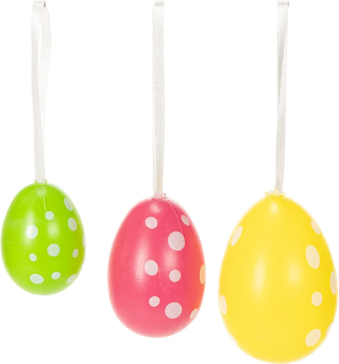 Kaemingk Paaseieren om op te hangen - 12 Stuks - 6cm - Veelkleurig