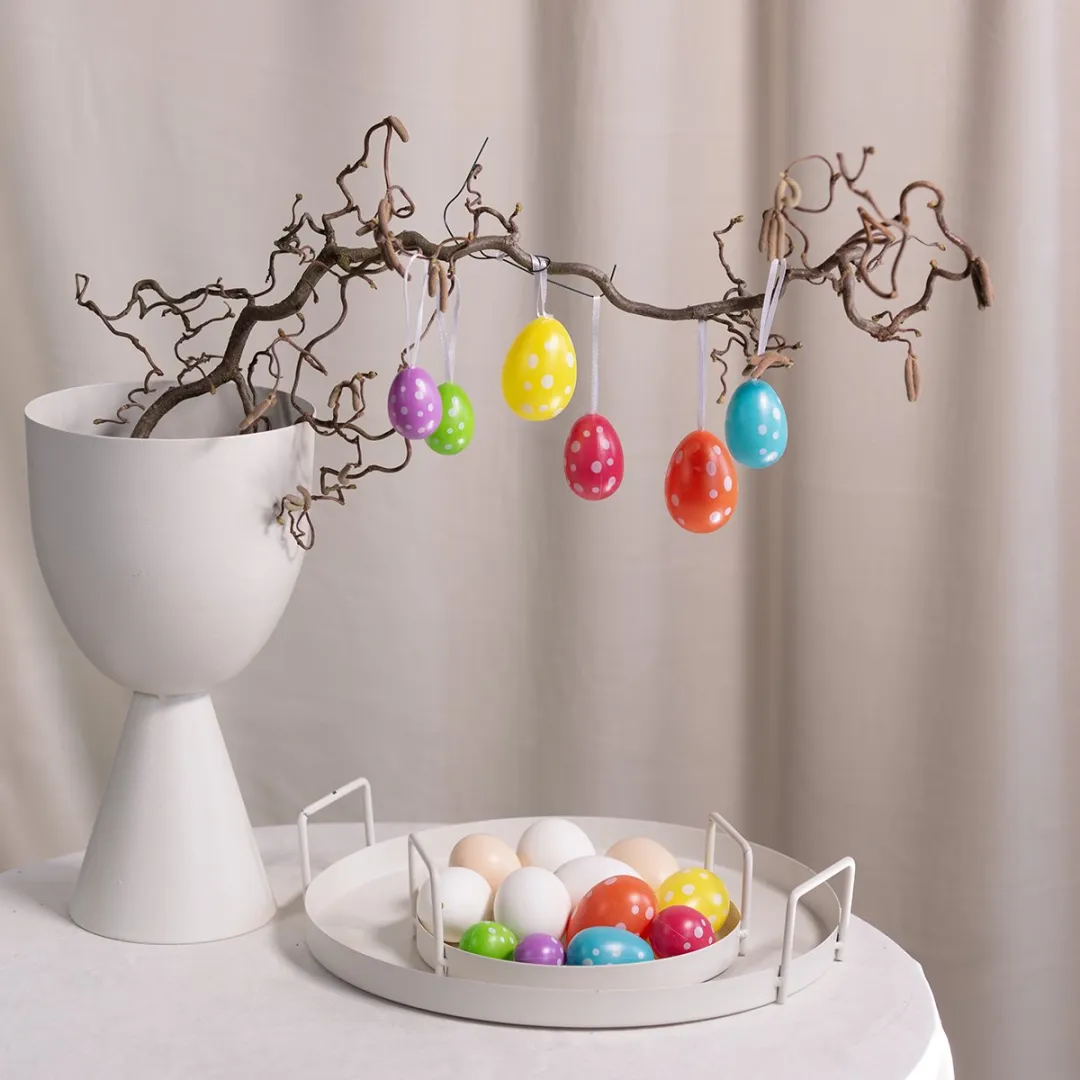 Kaemingk Paaseieren om op te hangen - 12 Stuks - 6cm - Veelkleurig