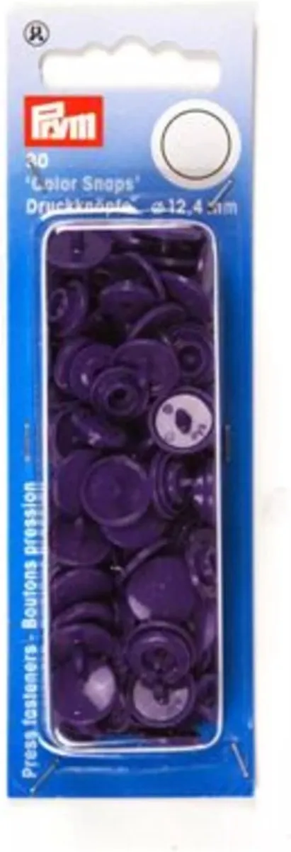 Prym Color Snap 393 134 - 12,4mm - 30 Stuks - Donker Paars