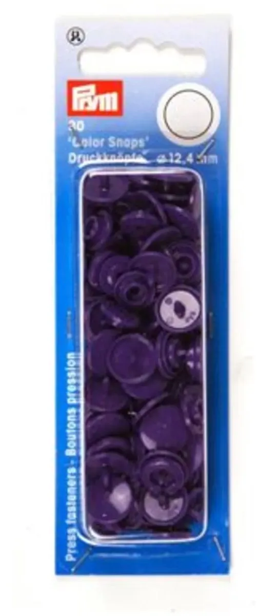 Prym Color Snap 393 134 - 12,4mm - 30 Stuks - Donker Paars