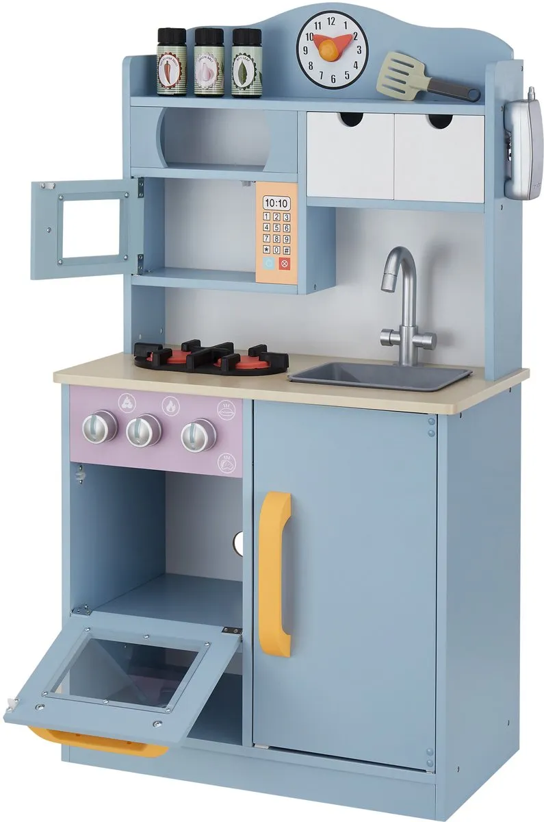 Teamson Kids Florence Houten Speelkeuken - Blauw