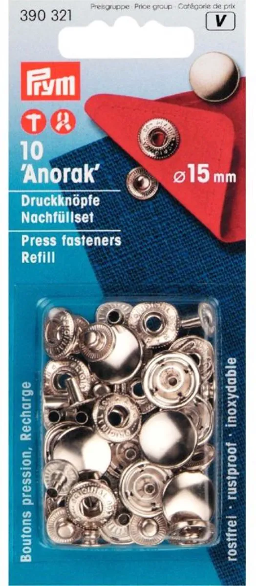 Prym Navullingen Naaivrije Drukknopen 15mm