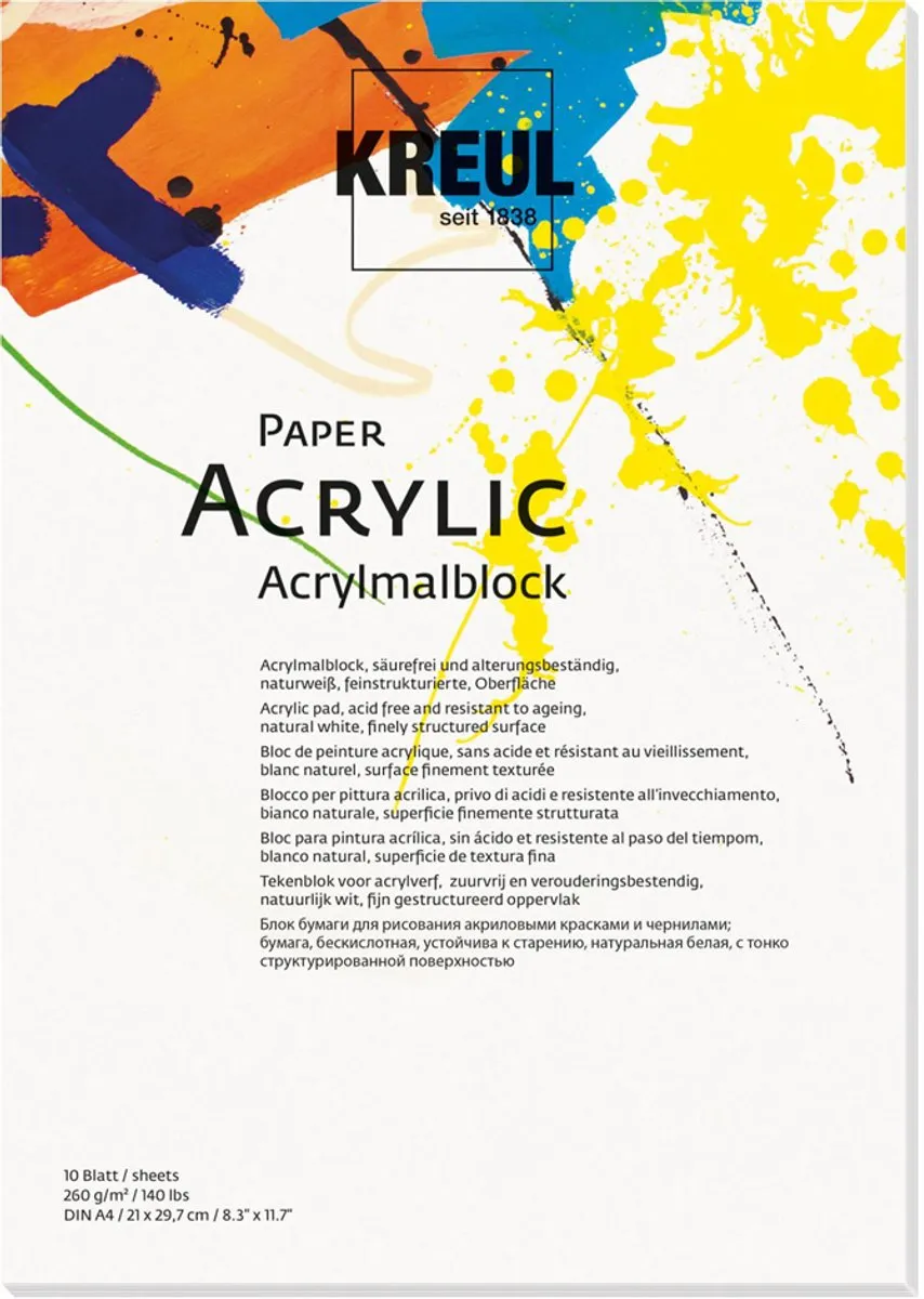 Kreul Tekenblok Paper Acrylic A3