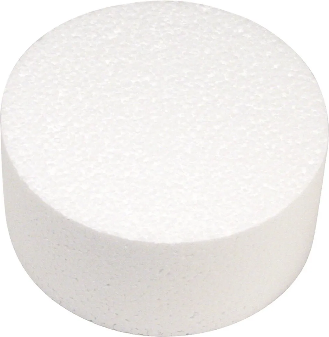 Rayher Piepschuim Schijf Ø10cm x 7cm Wit
