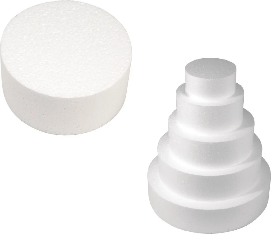 Rayher Piepschuim Schijf Ø10cm x 7cm Wit