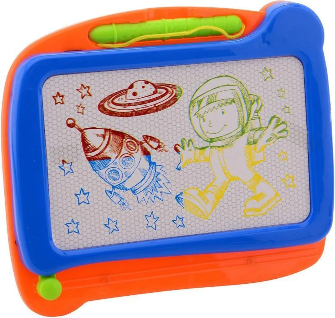 Johntoy Crea Kids Magnetisch Tekenbord 19x17cm - Blauw/Oranje