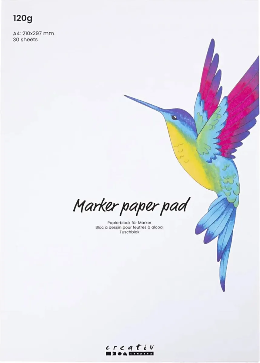 Creativ Company Marker A4 Papierblok 30 Vel - Multicolor