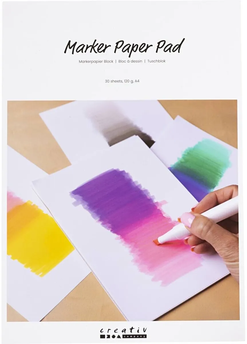 Creativ Company Marker A4 Papierblok 30 Vel - Multicolor