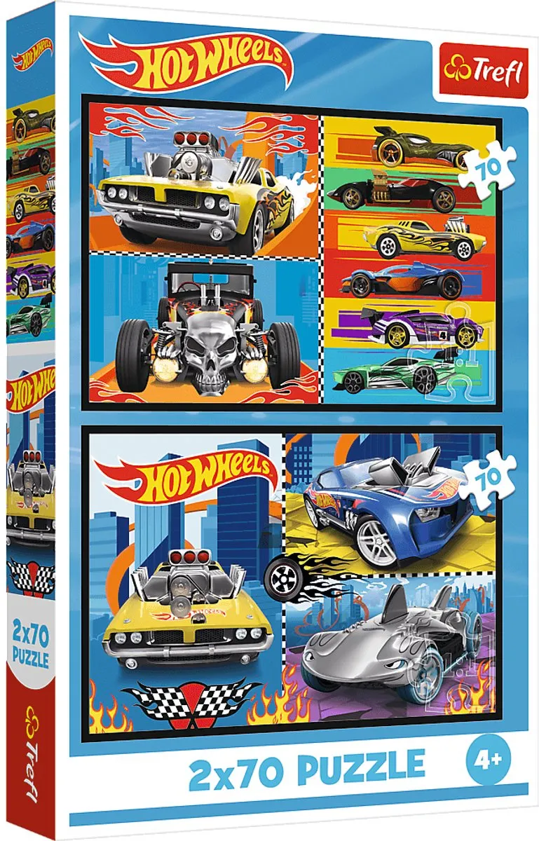 Trefl Hot Wheels FSC Mix 2x70 Voertuigen