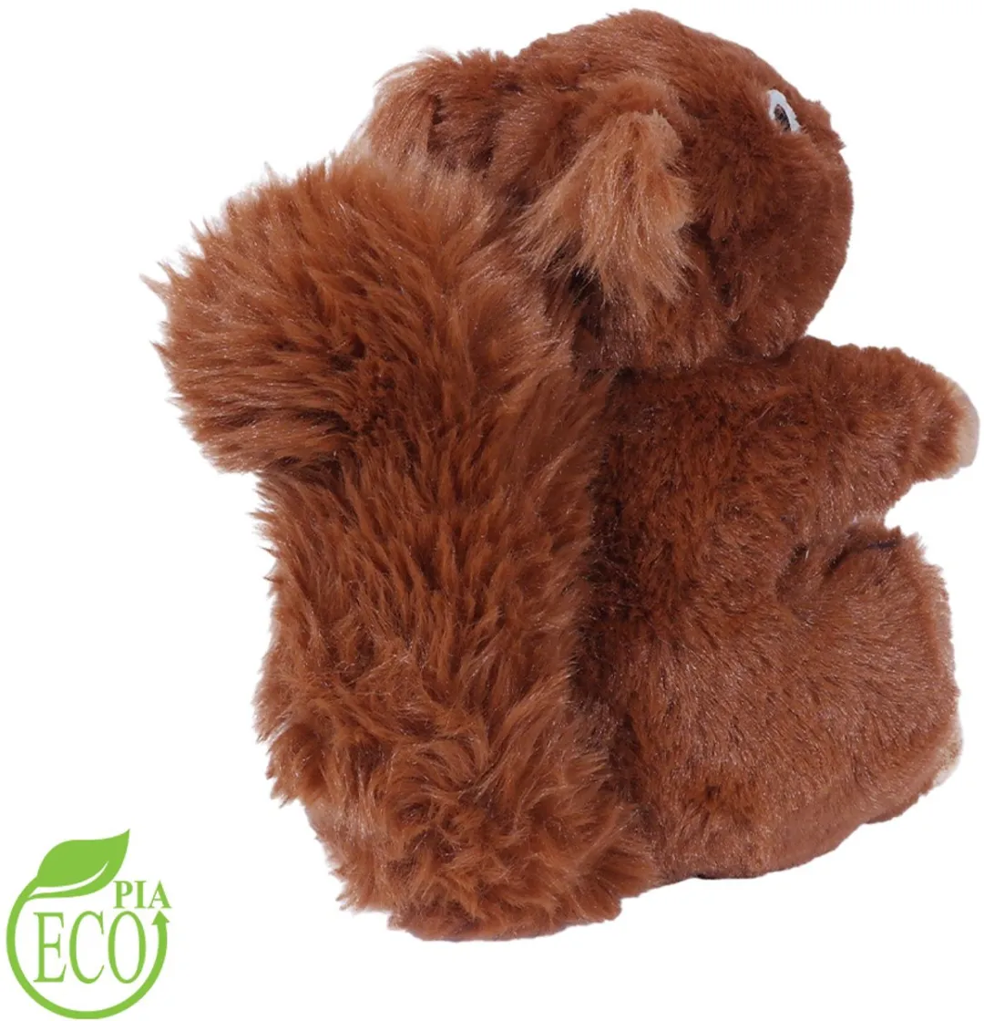 PIA Eco Pluche Eekhoorn 17cm - Wit/Bruin