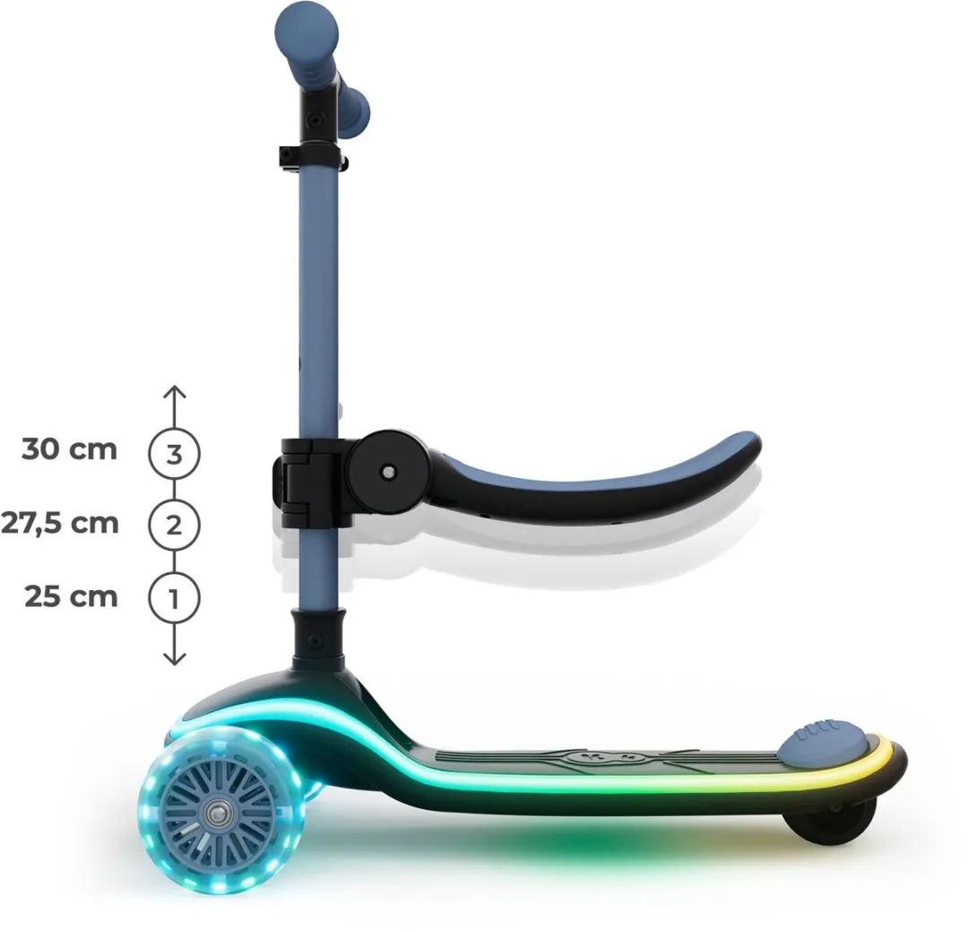 KinderKraft RAKET UP 2-in-1 Loopfiets/Driewieler - 3 Wielen - 4.75" - Bleuw