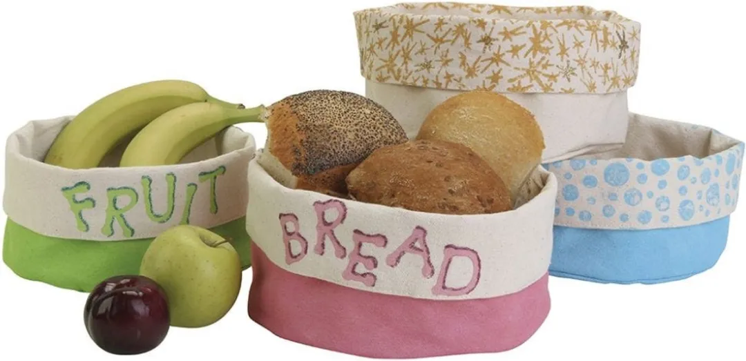 Creativ Company Katoenen Mand 20cm - Beige - 10 Stuks