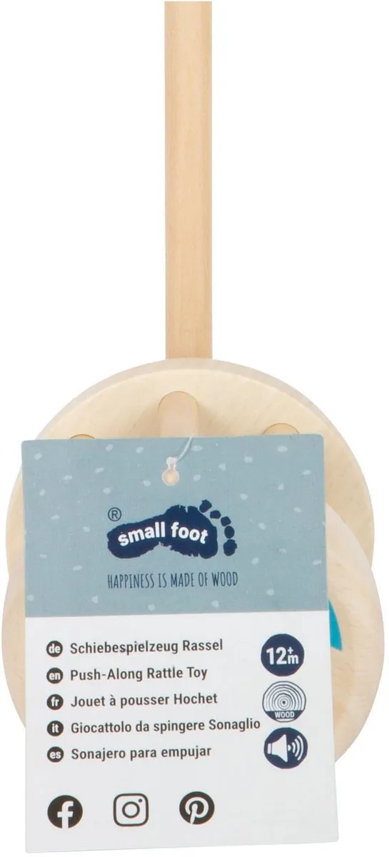Small Foot Houten Duwfiguur Rammelaar - Multicolor