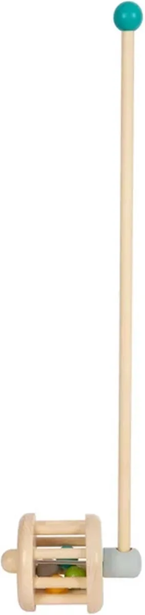 Small Foot Houten Duwfiguur Rammelaar - Multicolor