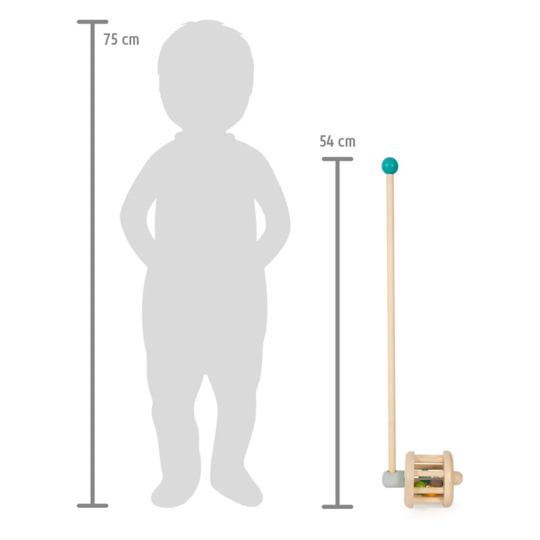 Small Foot Houten Duwfiguur Rammelaar - Multicolor