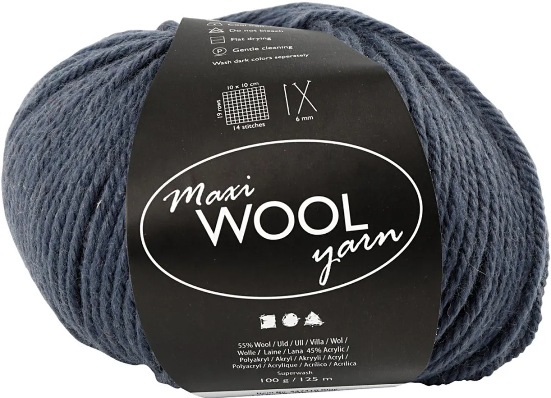 Creativ Company Wolgaren Maxi Bol 100g - Multicolor