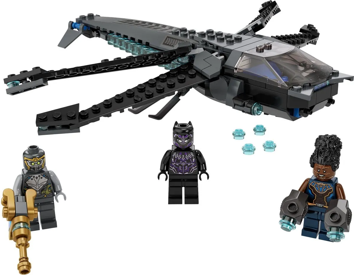 LEGO Marvel Avengers Black Panther Dragon Flyer 76186 - 3 Minifiguren - afbeelding 6 van 6