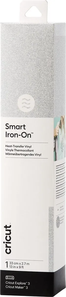 Cricut Smart Iron-On 33x273cm Glitter Zilver