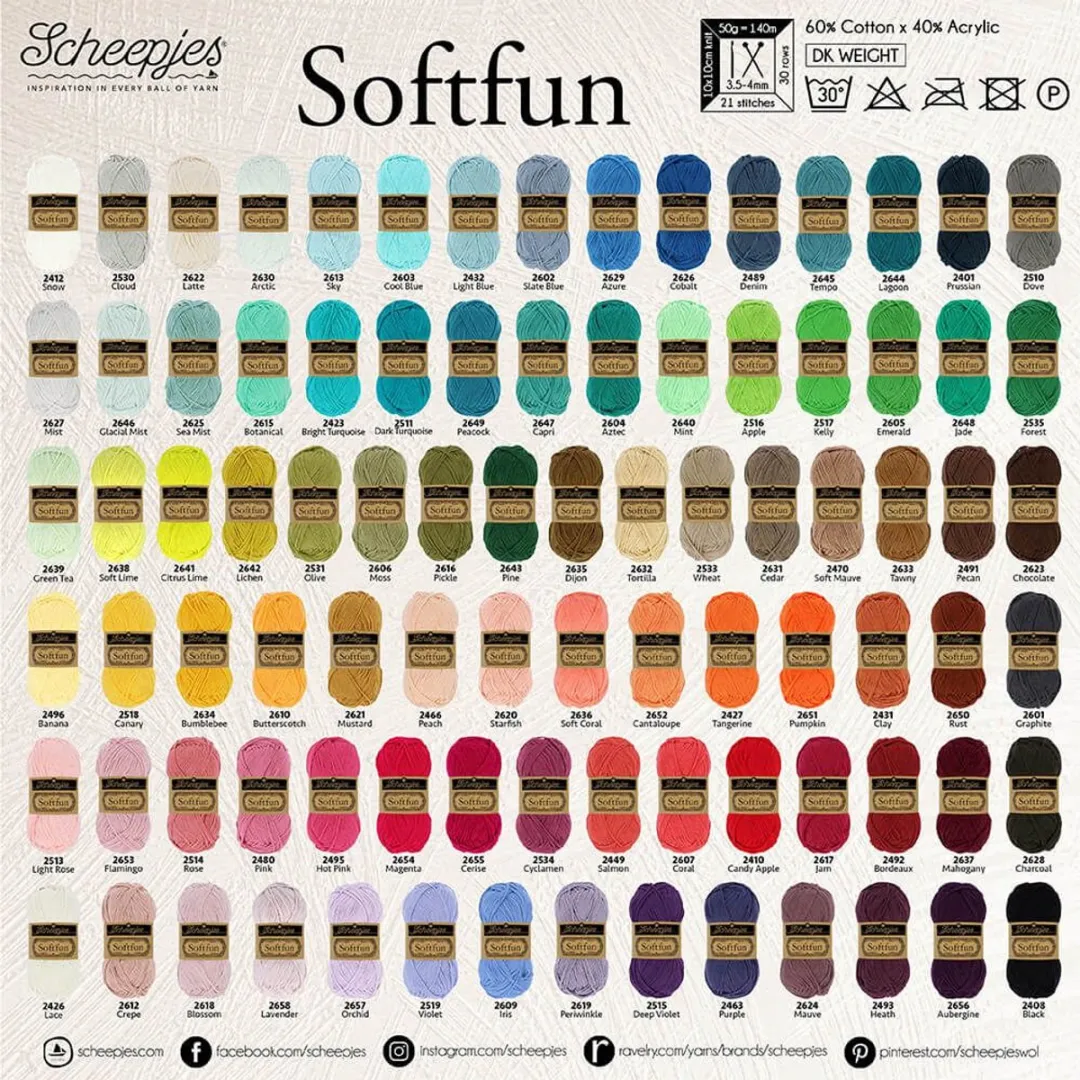 Scheepjes Softfun 2408 Black - 50g