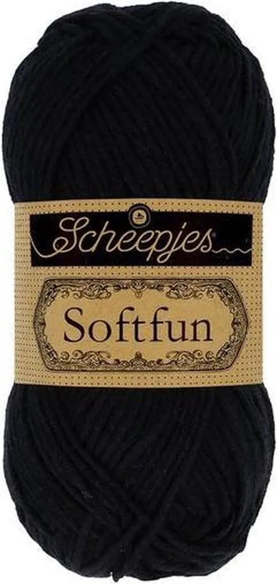 Scheepjes Softfun 2408 Black - 50g