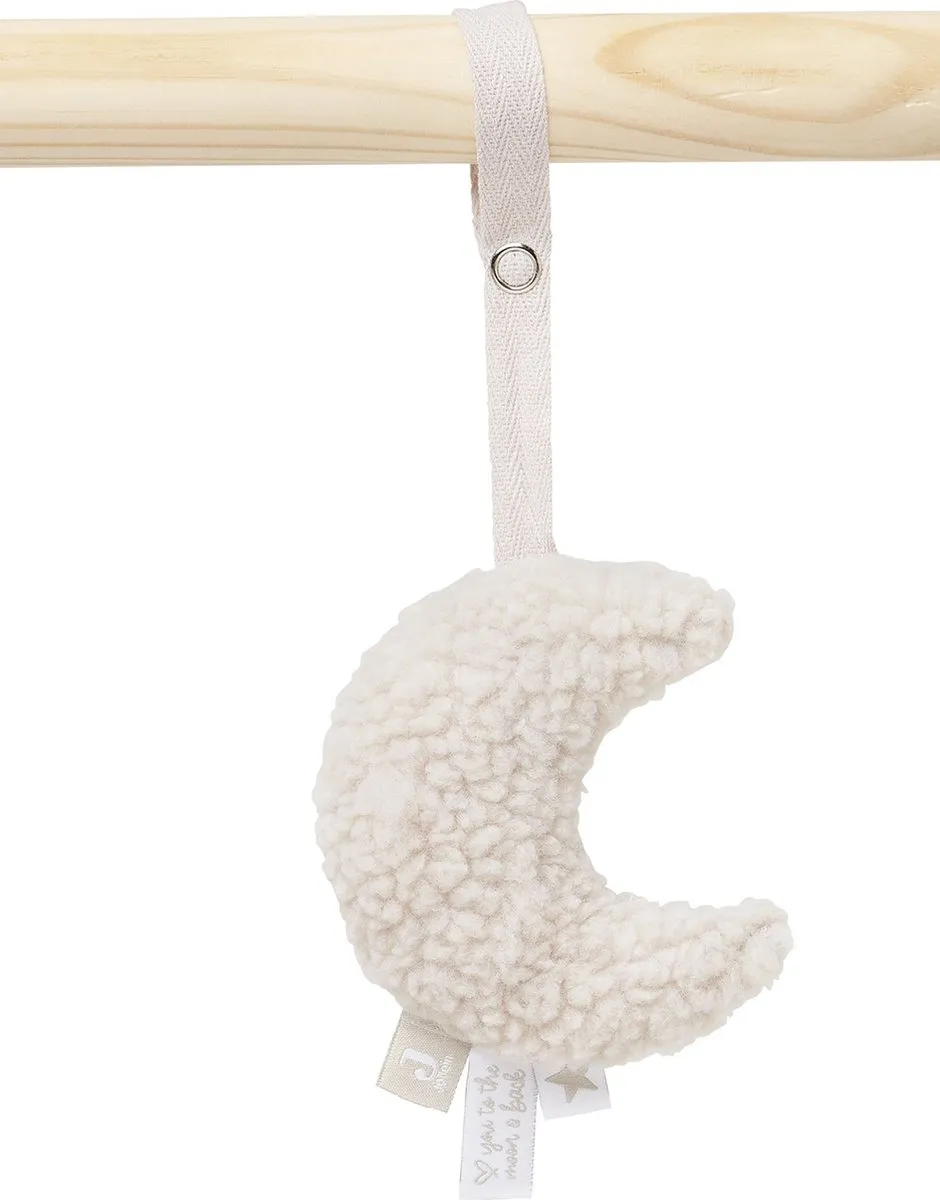 Jollein Babygym Speelgoed Hangers Moon - 4 Stuks - Nougat