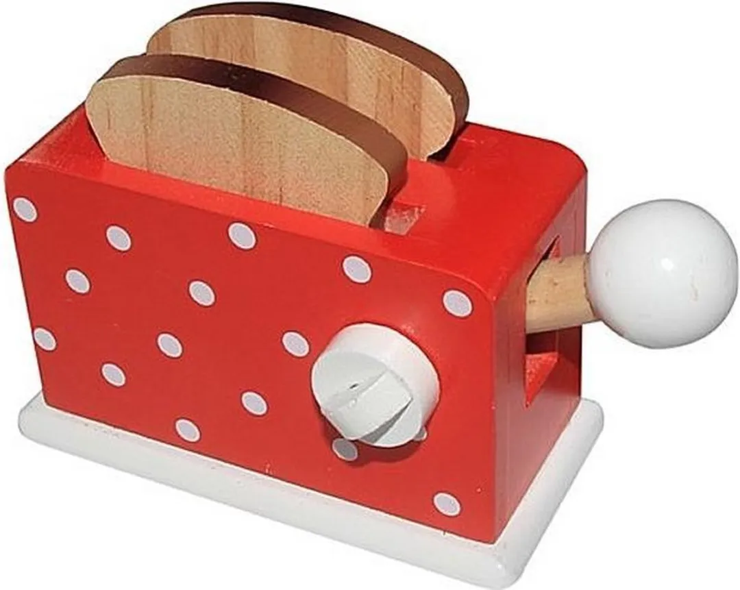 Simply for Kids Houten Broodrooster Rood