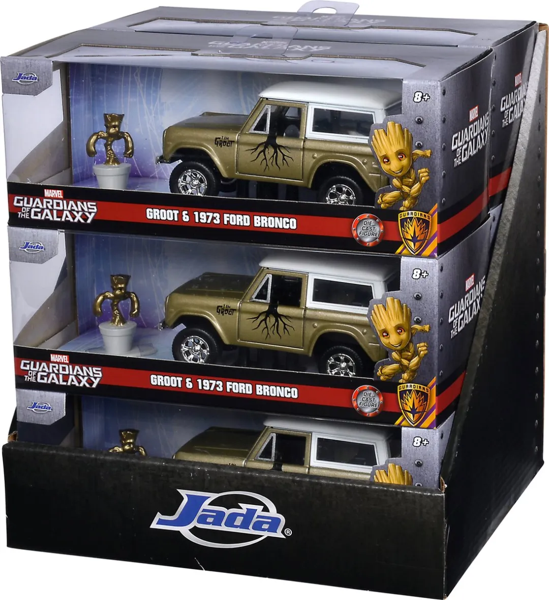 Jada Toys Marvel Guardians of the Galaxy 1973 Ford Bronco 1:32 Metaal Speelgoedvoertuig - Bruin