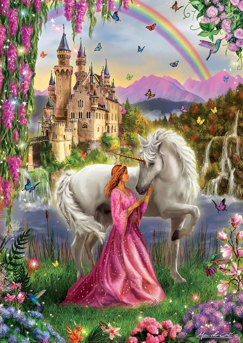 Educa Fairy and Unicorn Puzzel 500 Stuks - Meerkleurig