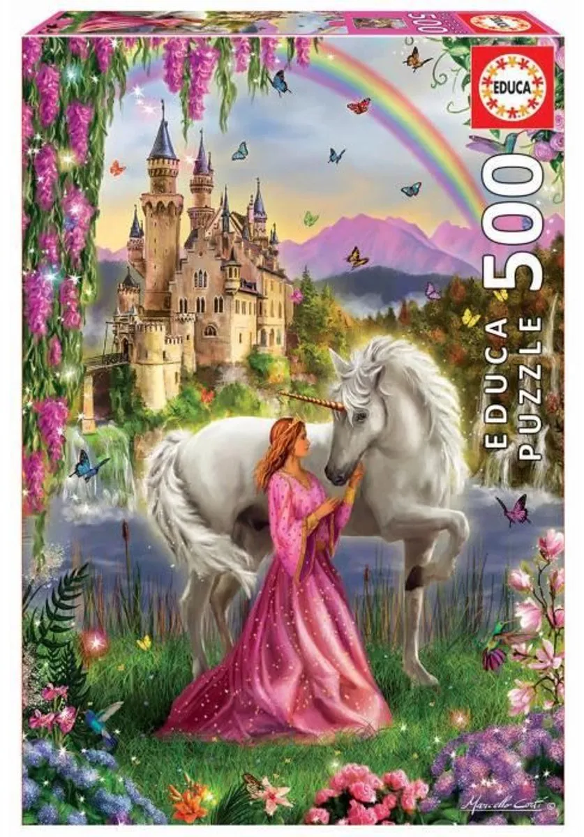 Educa Fairy and Unicorn Puzzel 500 Stuks - Meerkleurig