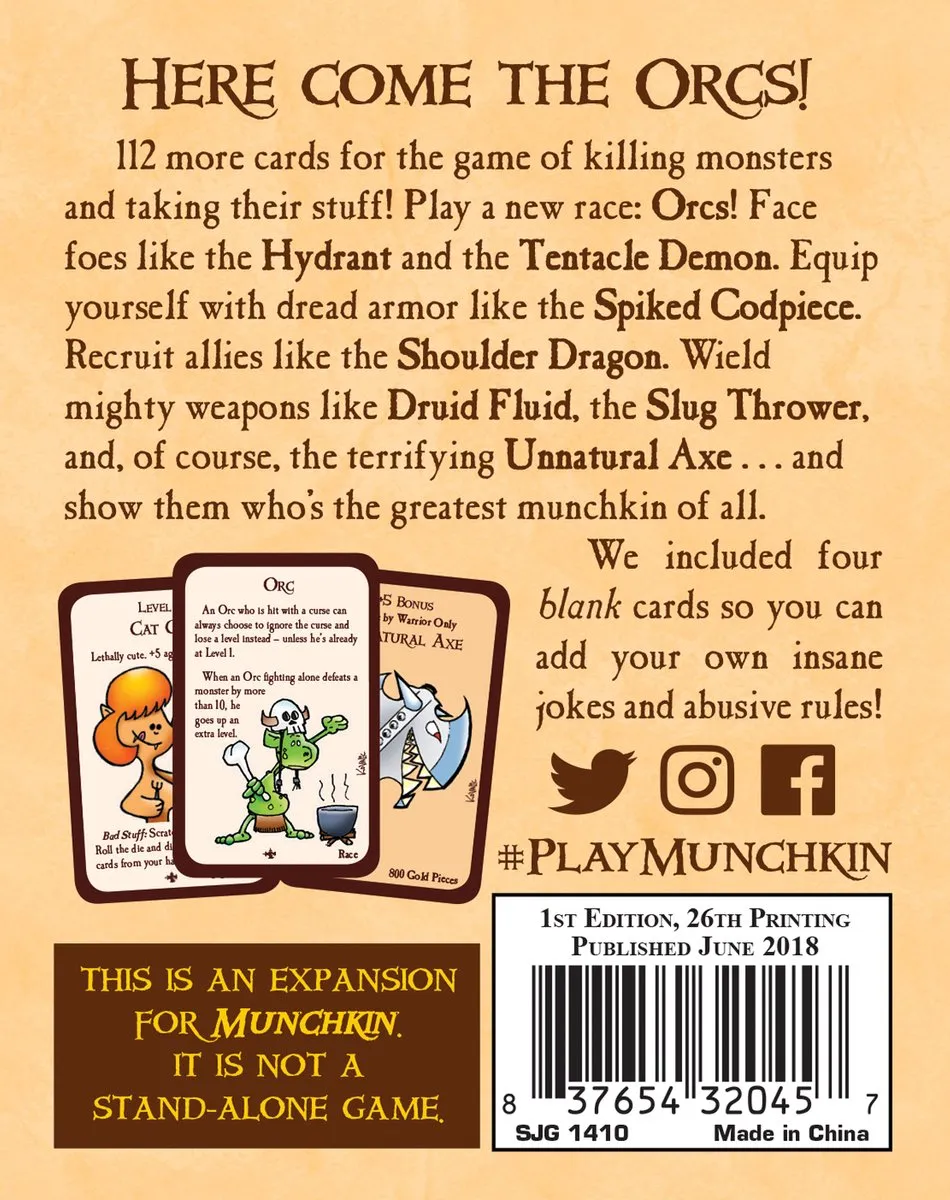 Steve Jackson Games Munchkin 2 Unnatural Axe Uitbreiding - 3-6 Spelers