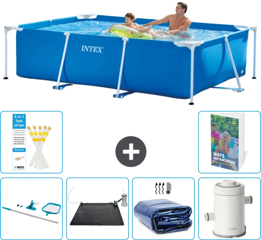 Intex Frame Zwembad 260x160cm Blauw