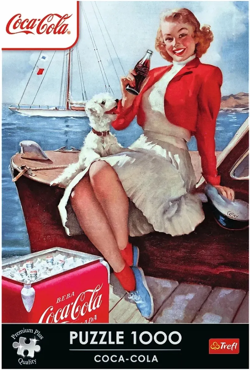 Trefl Coca-Cola Tijd voor Pauze Puzzel 1000 Stuks - Rood/Blauw/Wit
