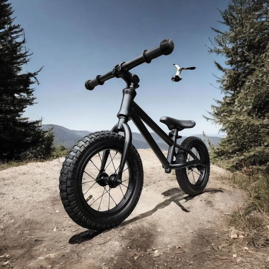 Jobber Fatbike Loopfiets 12 inch - Mat Zwart