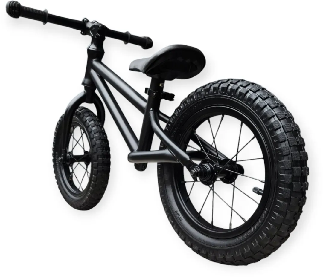 Jobber Fatbike Loopfiets 12 inch - Mat Zwart