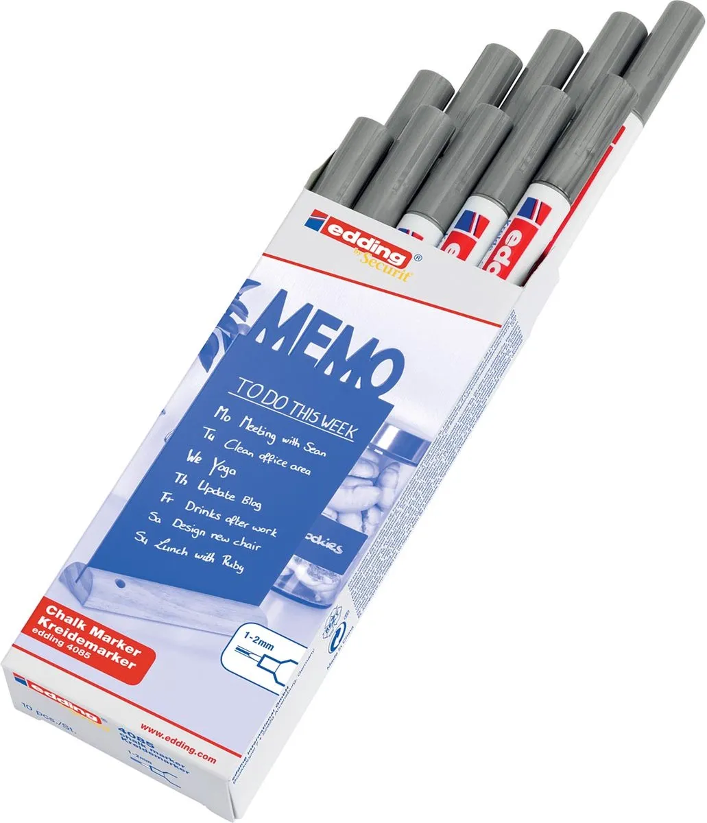 edding by Securit 4085 Krijtstift - 10 Stuks