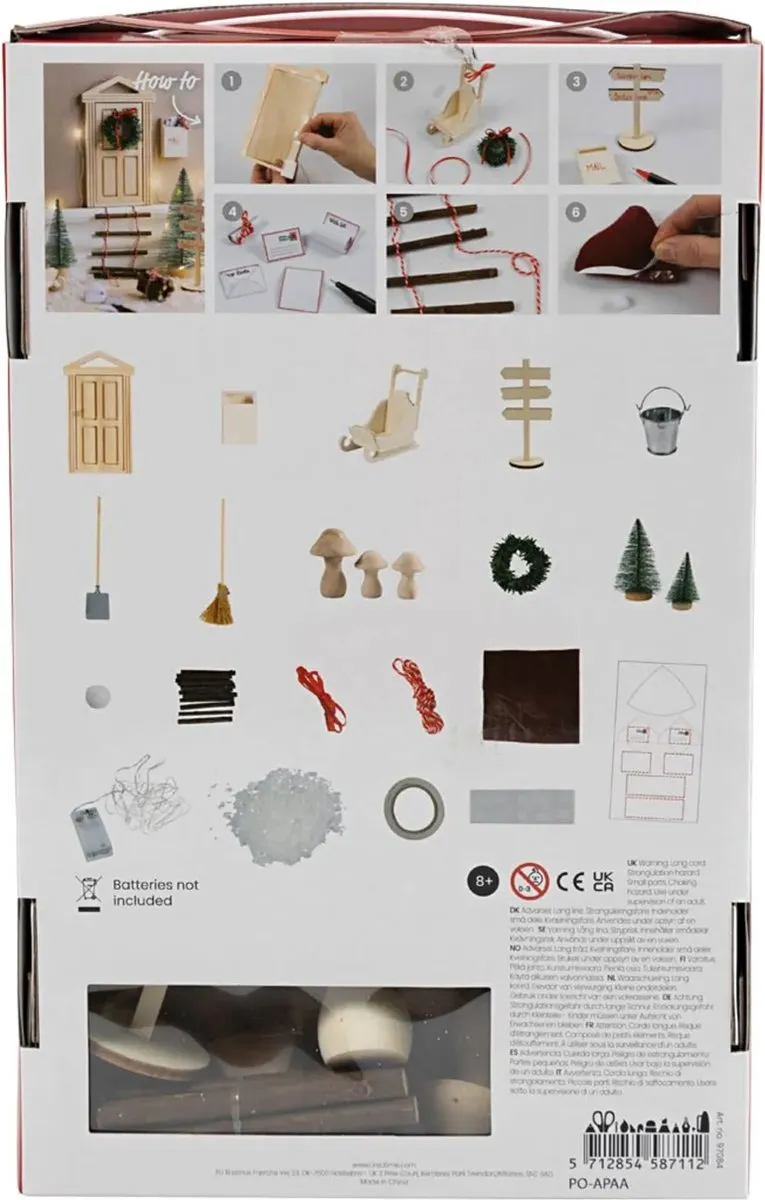 Creativ Company Minatuur Set Kabouterdeur Groot - Multicolor