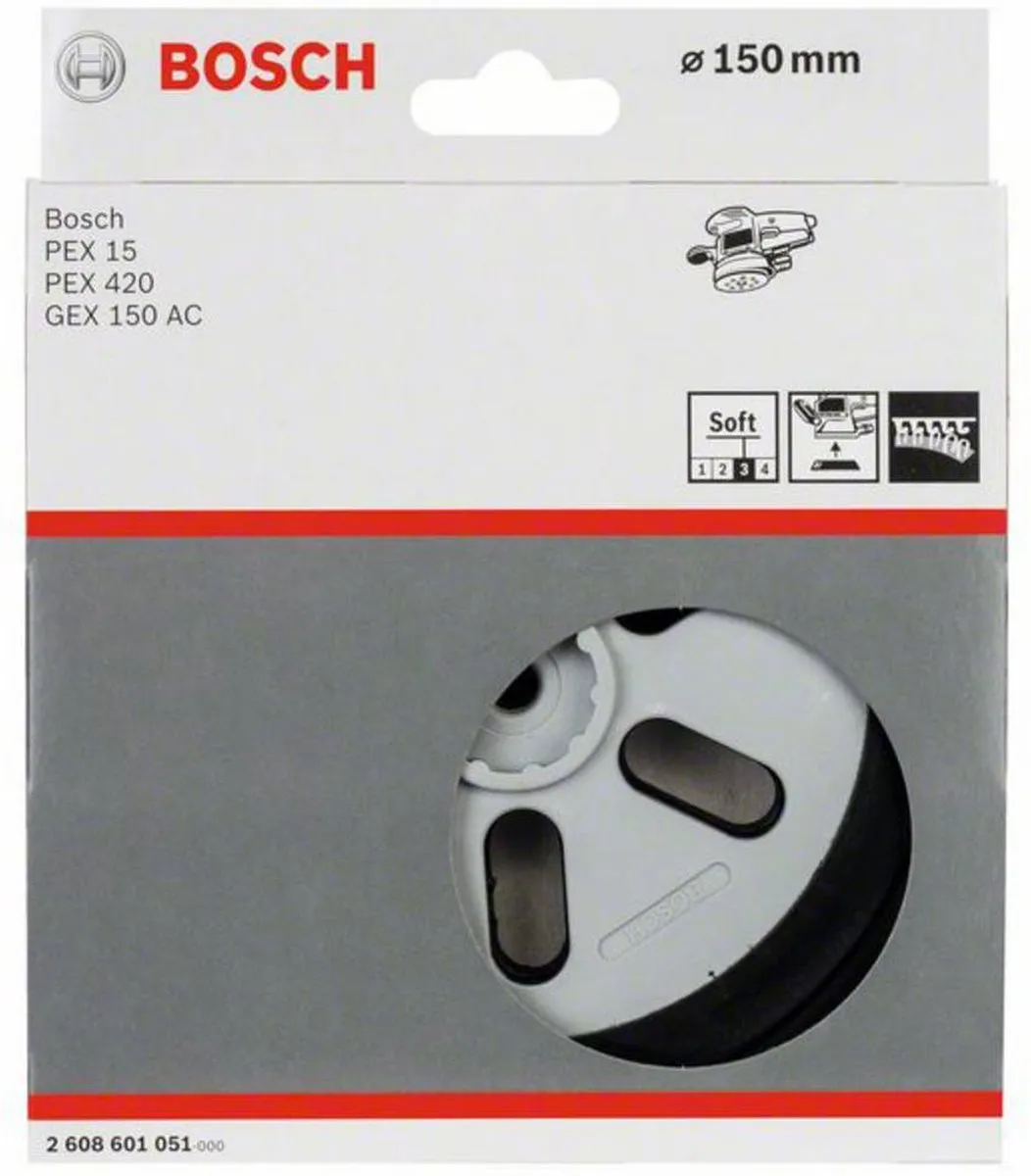Bosch Schuurplateau Zacht 150mm - 2608601051