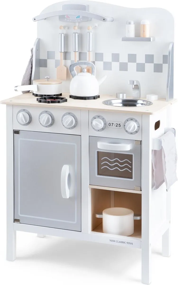 New Classic Toys Houten Speelkeuken DeLuxe Wit