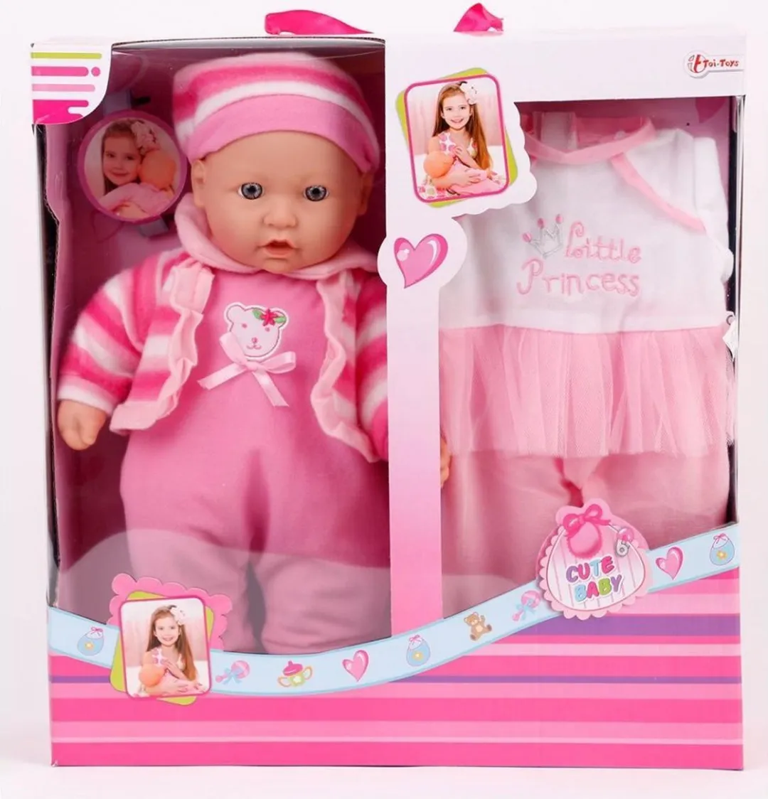Toi-Toys Baby Beau Babypop Cadeauset - MPN 02026Z - Roze
