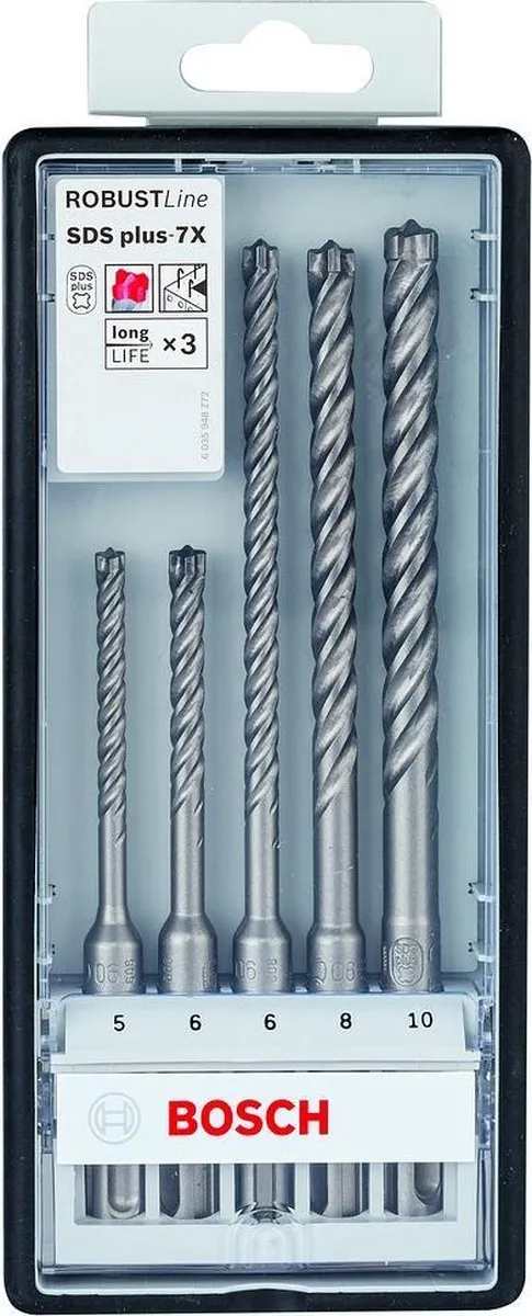 Bosch Professional SDS plus-5 Boorset 5-delig - Beton/steen