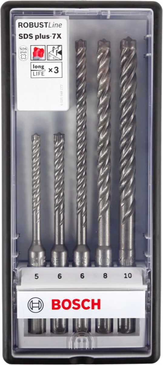 Bosch Professional SDS plus-5 Boorset 5-delig - Beton/steen