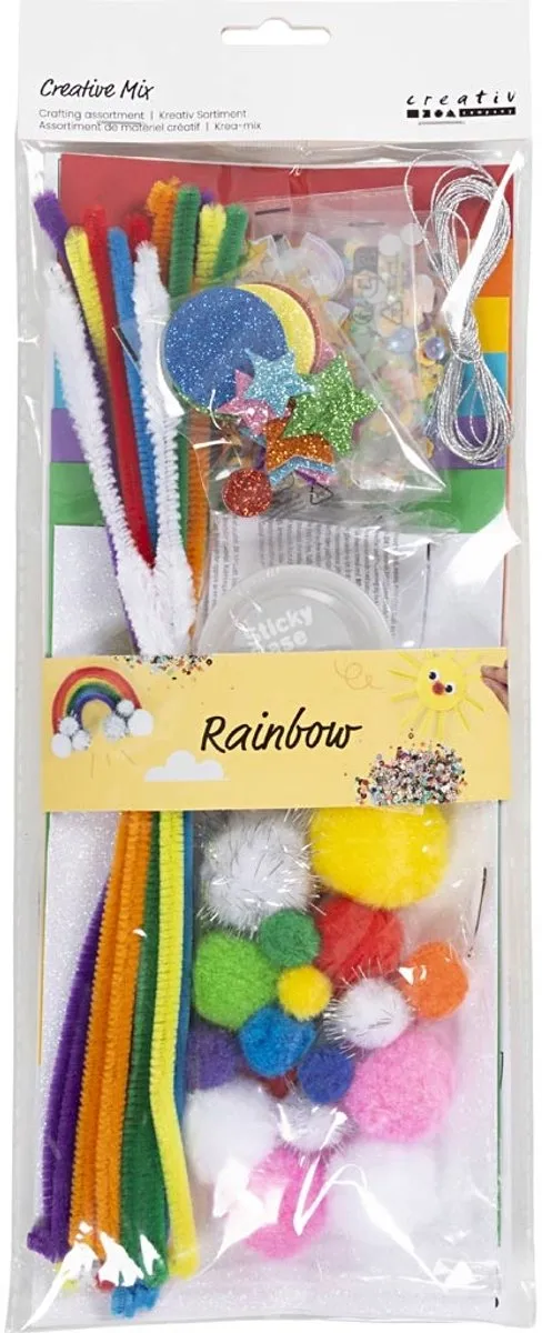 Creativ Company Basismaterialen Set Regenboog - Meerkleurig