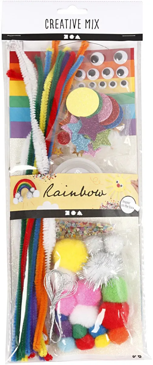 Creativ Company Basismaterialen Set Regenboog - Meerkleurig