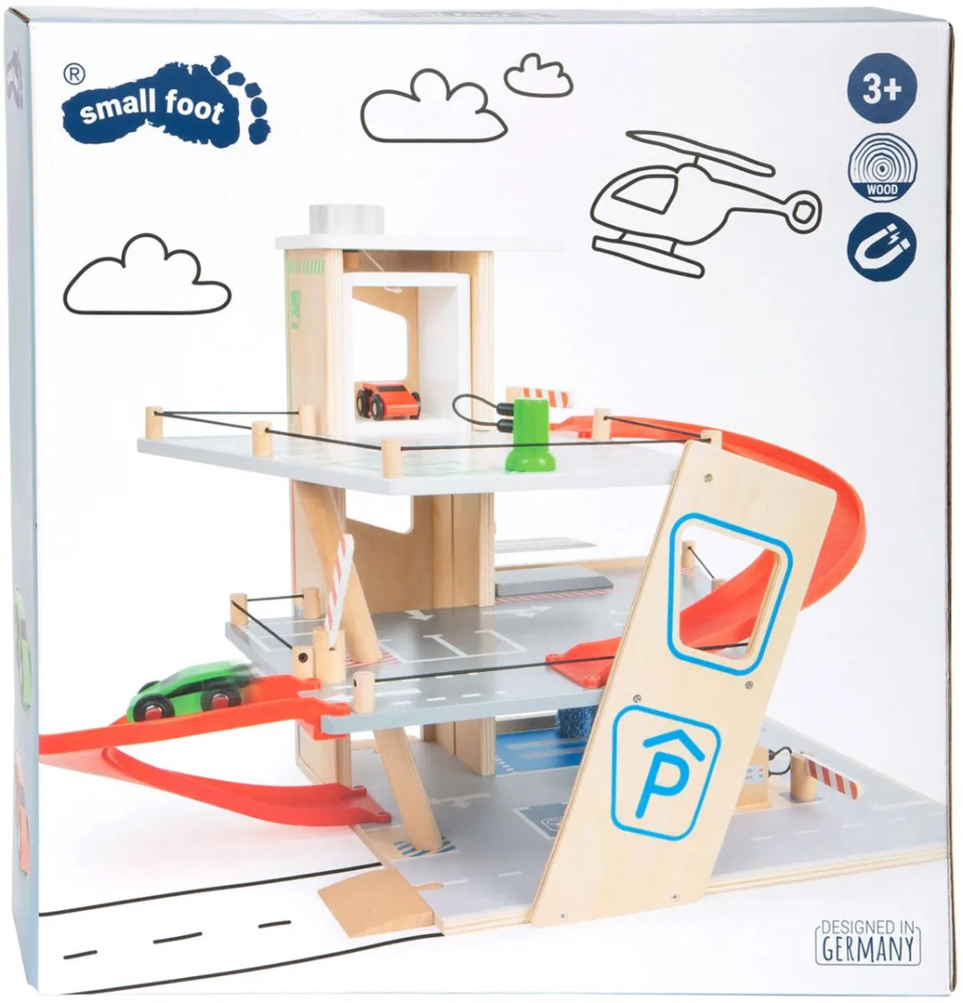 Small Foot Houten Garage met Wasstraat 11676 - Wit