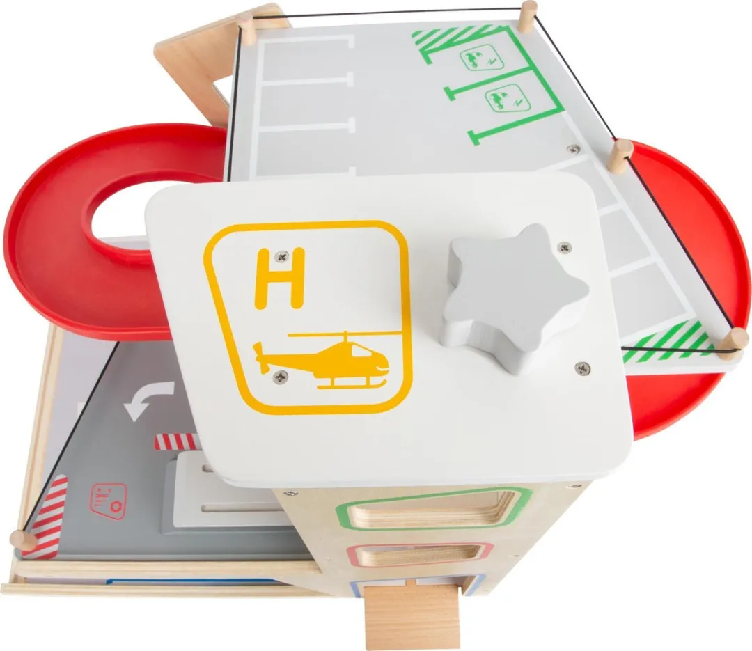 Small Foot Houten Garage met Wasstraat 11676 - Wit