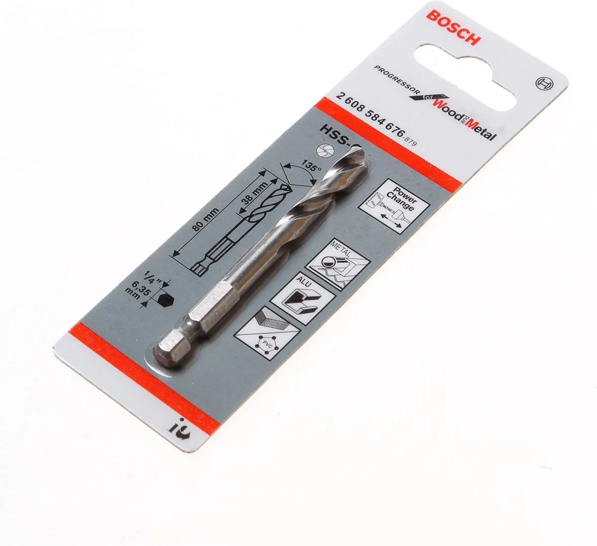 Bosch Centreerboor HSS-G 6.35mm - Metaal
