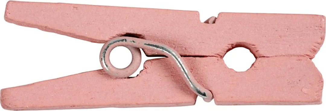 Creativ Company Mini Wasknijpers Roze - 36 Stuks