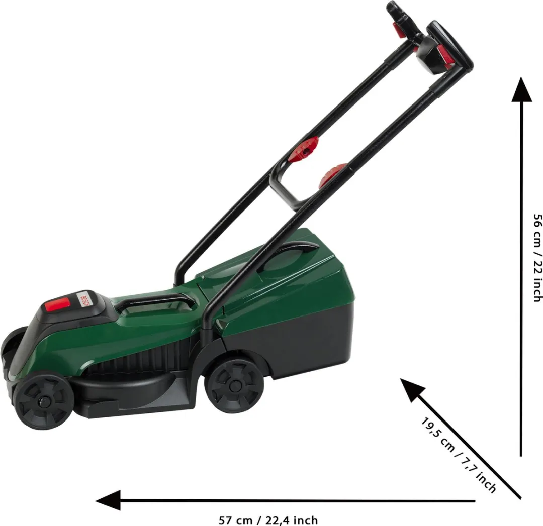 Klein Toys Bosch Tuin Grasmaaier - 57x19.5x56cm - Groen/Rood - afbeelding 6 van 6