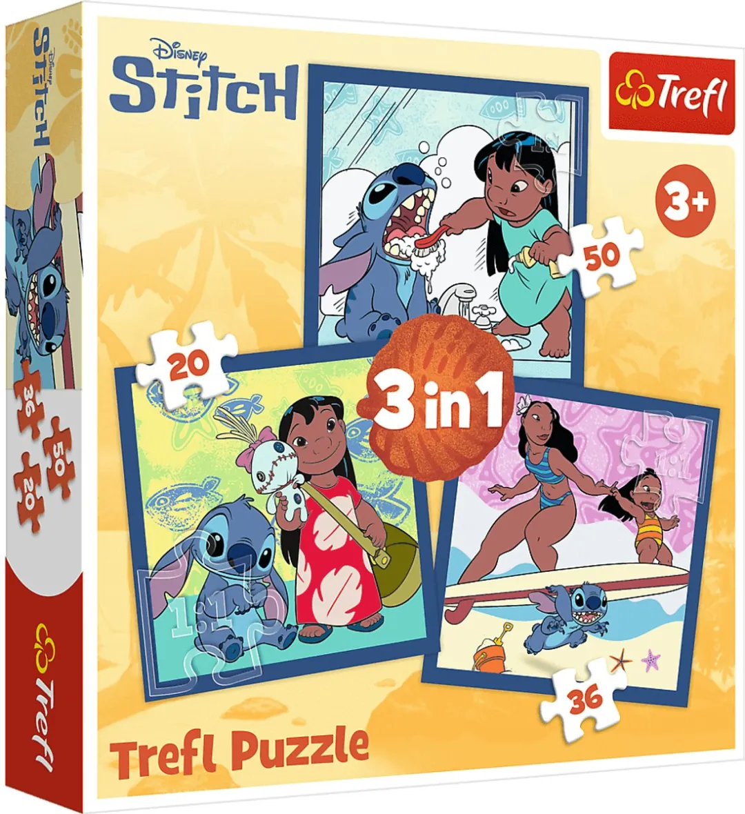 Trefl Disney Lilo & Stitch 3-in-1 Puzzel