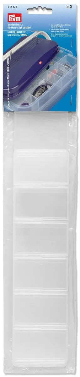 Prym Sorteerset Click Box Jumbo - 6 Stuks - Doorzichtig